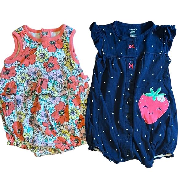 ❤️5/$25❤️ 12mo Romper Bundle - Picture 1 of 5